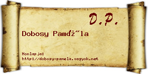 Dobosy Paméla névjegykártya